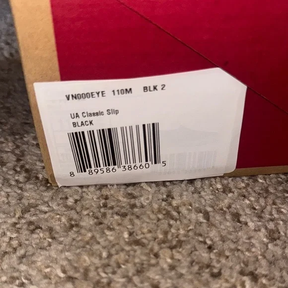 Vans Men's Black and White Slip-On Loafers - Picture 5 of 8